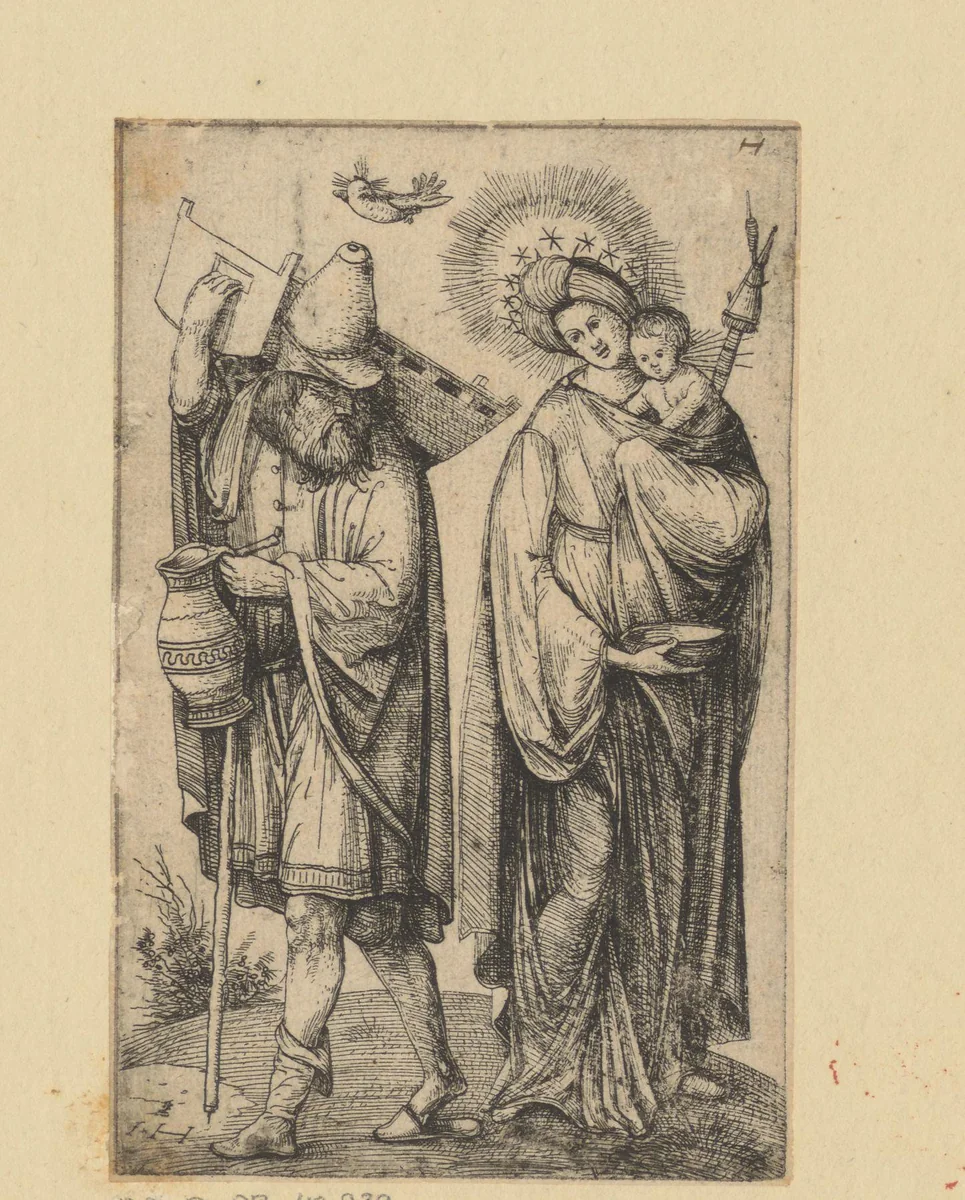 Heilige Familie by Unknown, print, 1520-1550