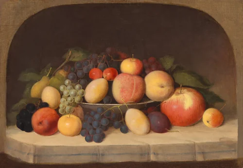 Fruit Still Life by Robert Seldon Duncanson, painting, 1849
