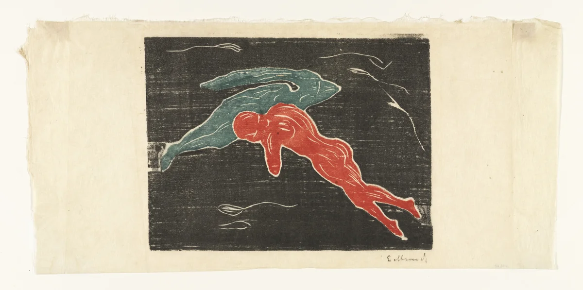 Encounter in Space (Møte i verdensrommet) by Edvard Munch, print, 1898