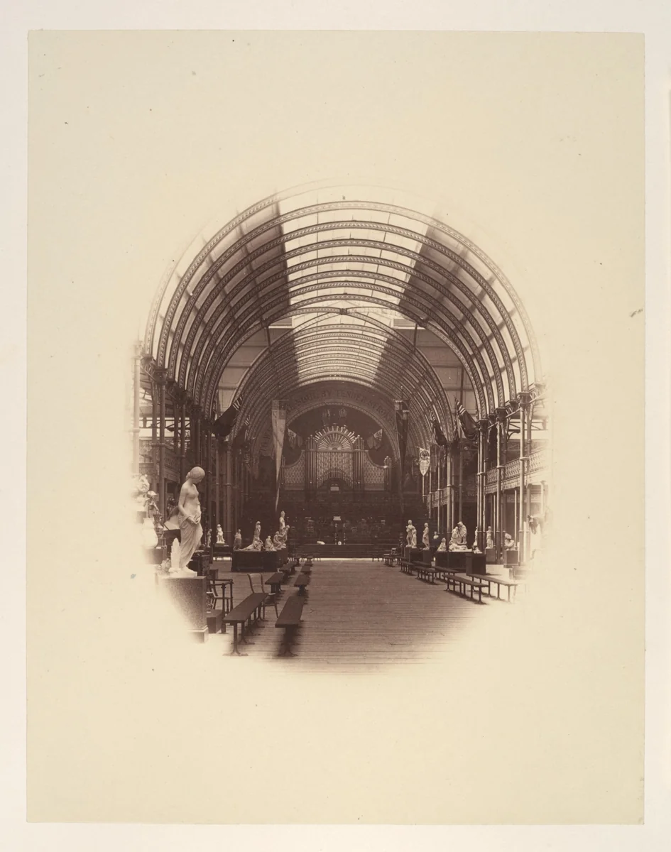 View in Central Hall, Art Treasures Exhibition, Manchester by Philip Henry Delamotte, photograph, 1857