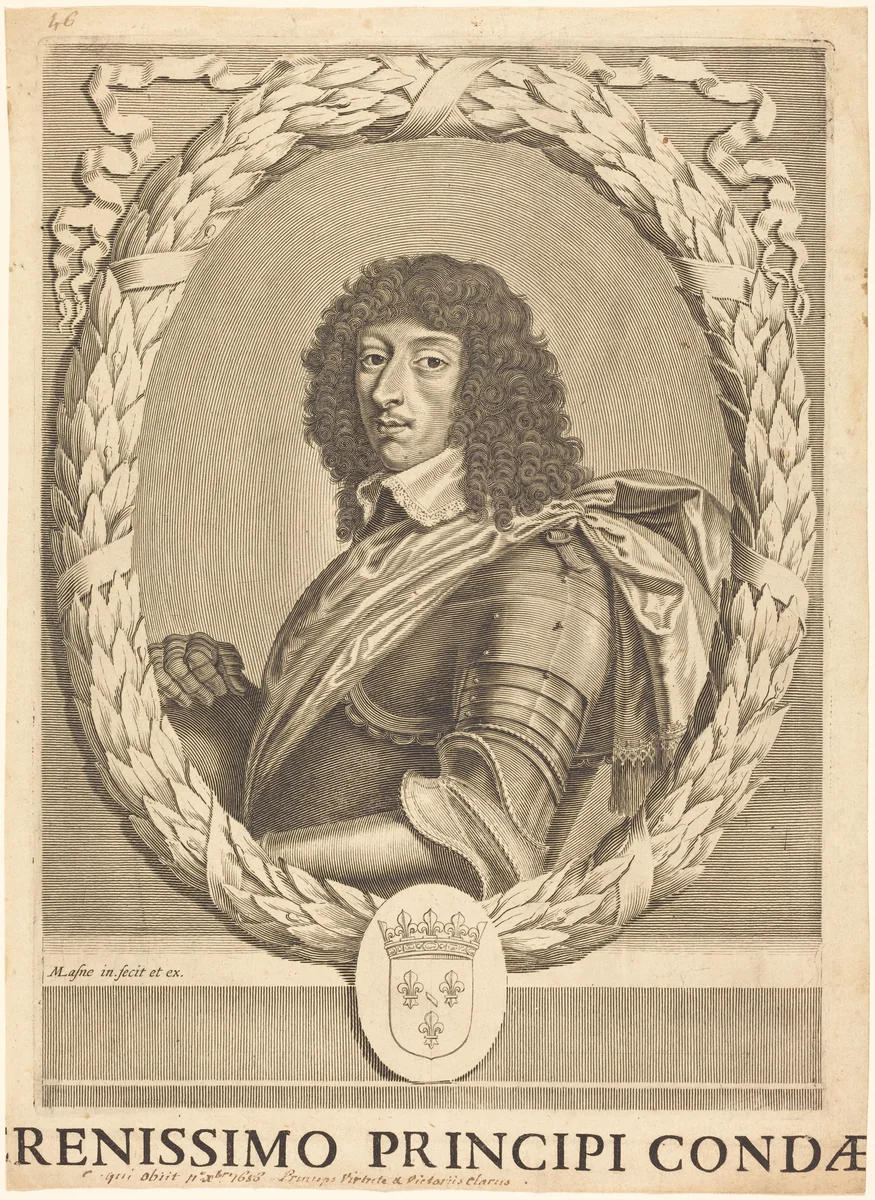 Louis II de Bourbon by Michel Lasne, print, 1590-1667