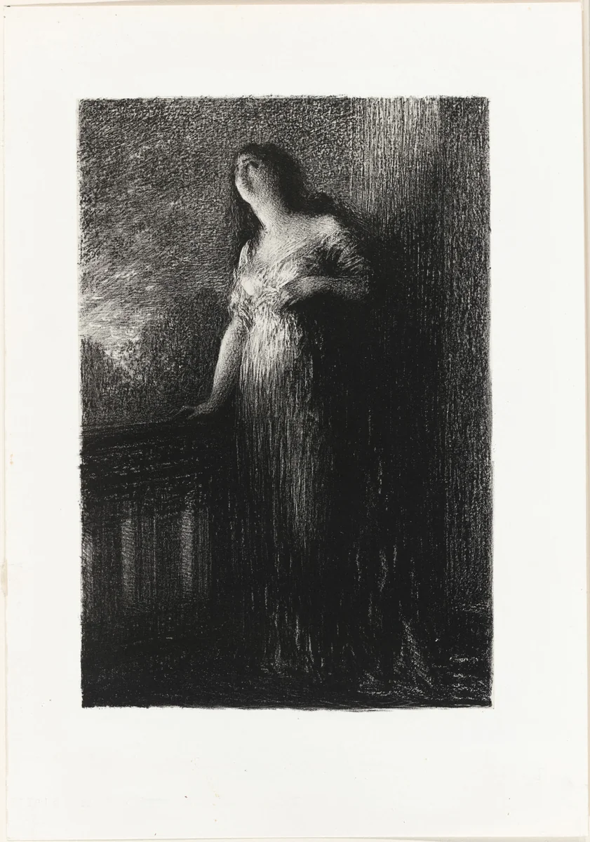 Romeo and Juliet: Confiding in the Night by Henri Fantin-Latour, print, 1888