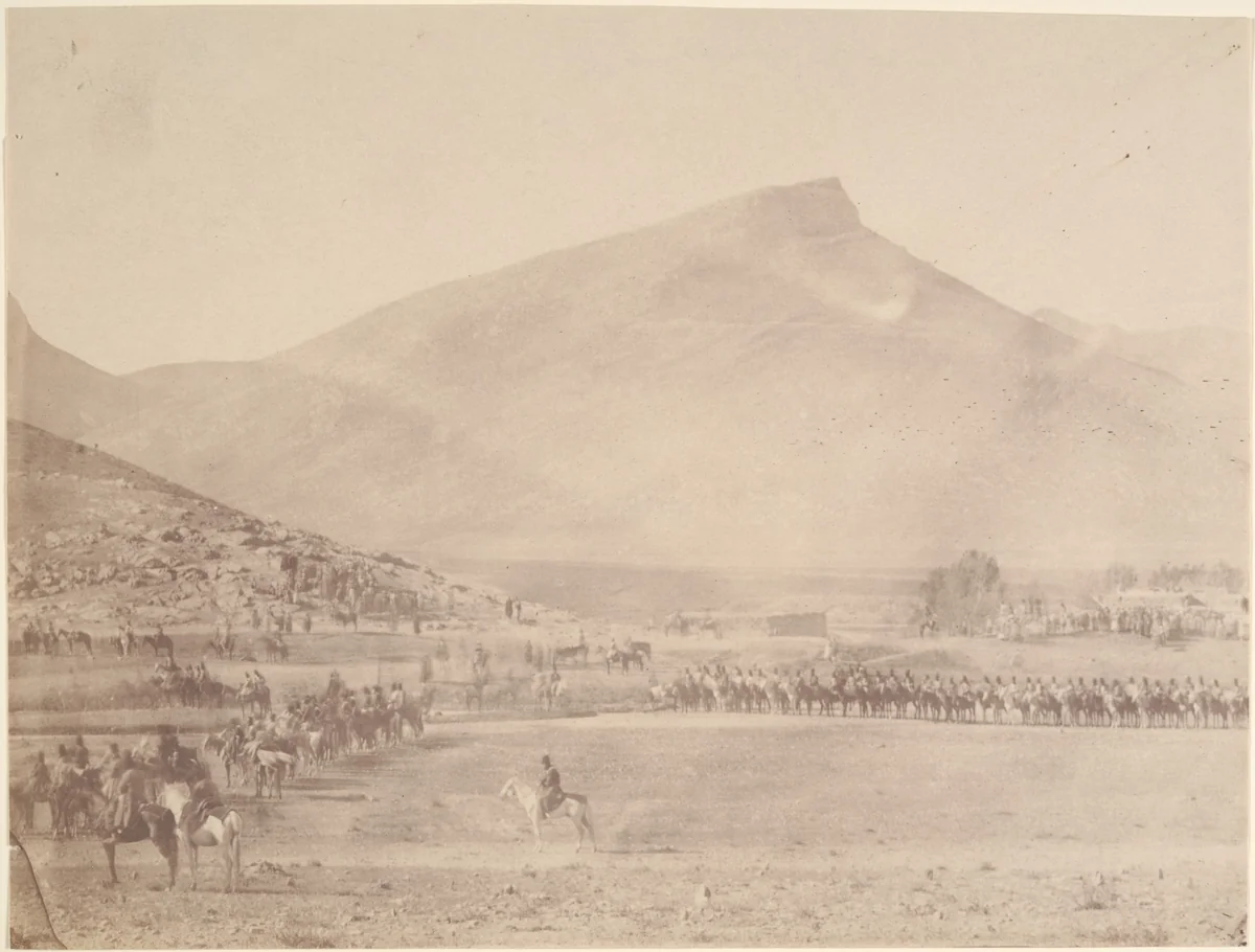 [Departure for the huntTomb of Khan of Khiva] by Luigi Pesce, photograph, 1840-1869