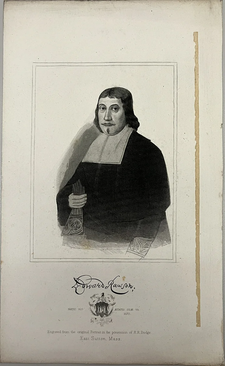 Edward Rawson by Freake-Gibbs Painter, other, 1800-1899