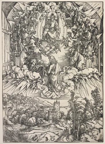 Revelation of St. John: St. John before the Throne by Albrecht Dürer, print, 1511