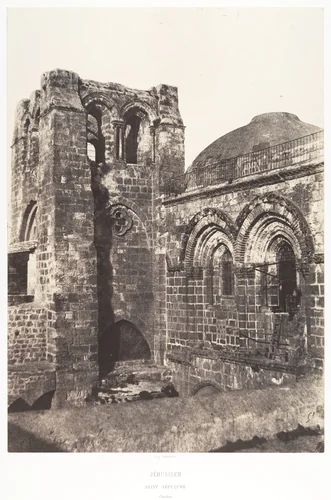 Jérusalem, Saint-Sépulcre, Clocher by Auguste Salzmann, photograph, 1854-1859