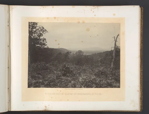 Mission Ridge Scene of Sherman's Attack by George N. Barnard, photograph, 1860-1869