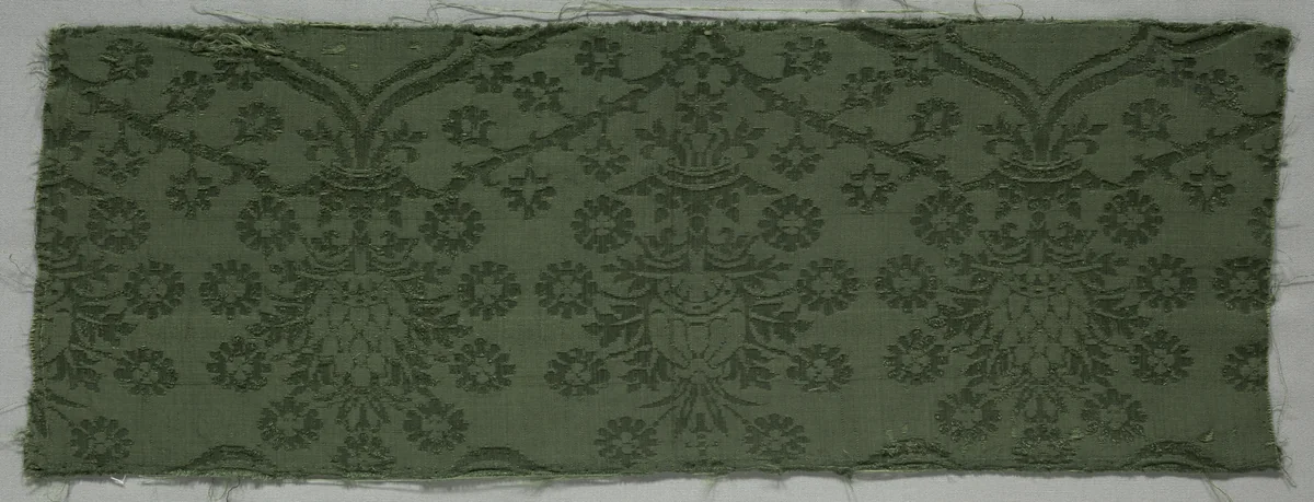 Silk Damask Textile by Unknown, textile, 1450-1599