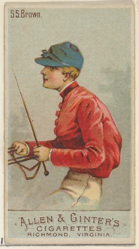 S.S. Brown, from the Racing Colors of the World series (N22a) for Allen & Ginter Cigarettes by Allen & Ginter, print, 1888