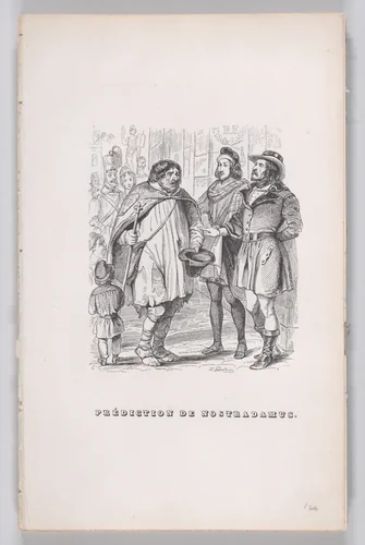 Prediction of Nostradamus, from "The Complete Works of Béranger" by J. J. Grandville, print, 1836