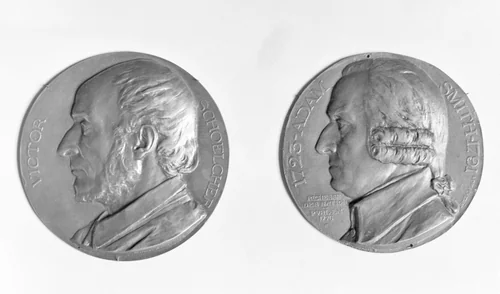 Adam Smith, Political Economist by François-Joseph-Hubert Ponscarme, metalwork, 1876
