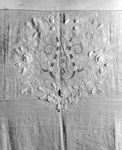 Pillow Cover by Switzerland, textile, 1870-1890
