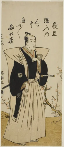 The Actor Ichikawa Danjuro V in Formal Attire by Katsukawa Shunsho (勝川 春章), print, 1774-1784