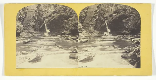 View in Freers, Glen of Watkins, N.Y. by J. C. Burritt, photograph, 1860-1865