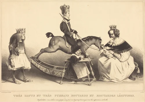 Très hauts et très puissans moutards et moutardes légitimes by Honoré Daumier, print, 1834