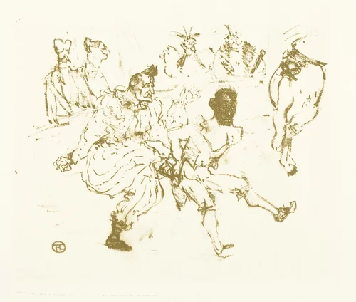 Footit and Chocolat (Footit et Chocolat) by Henri de Toulouse-Lautrec, print, 1800-1899