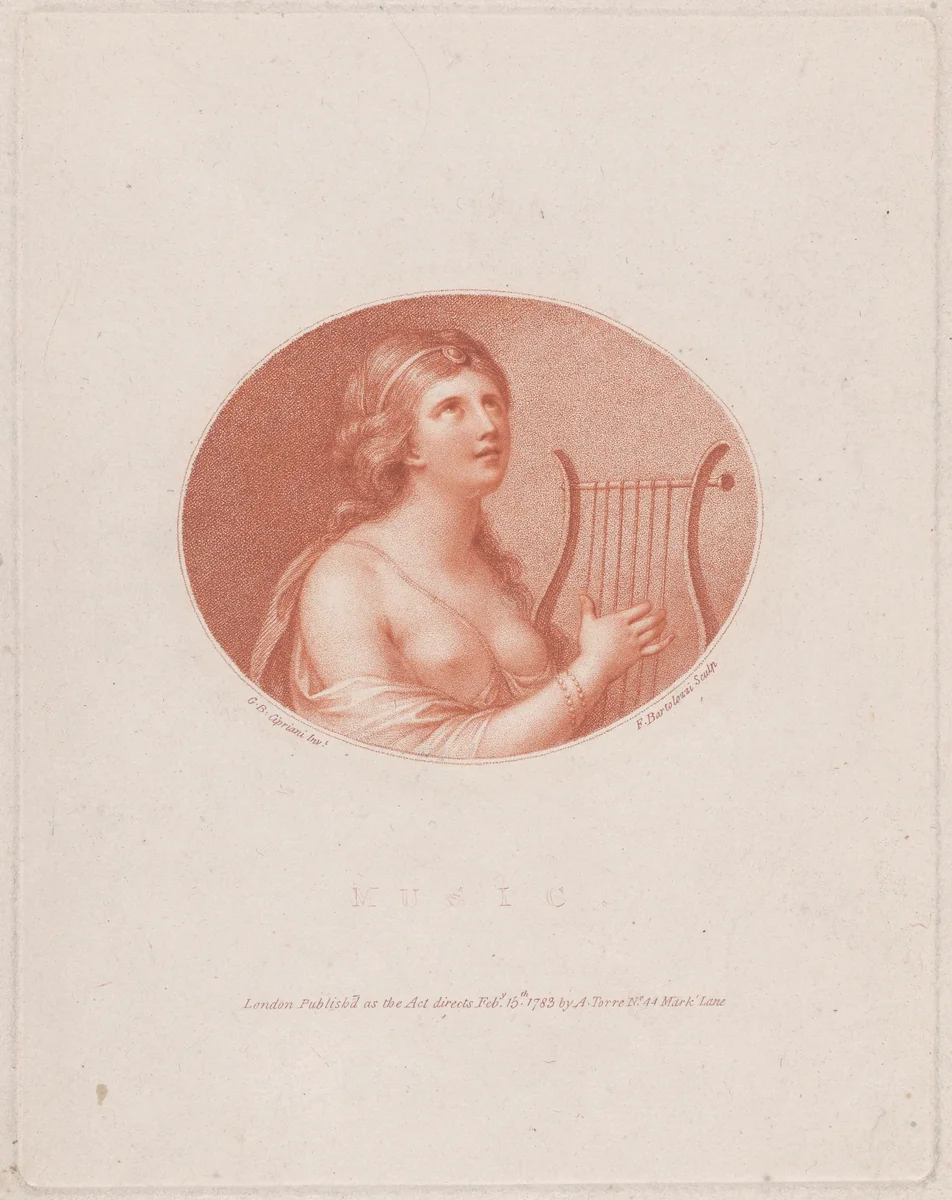 Music by Francesco Bartolozzi, print, 1783