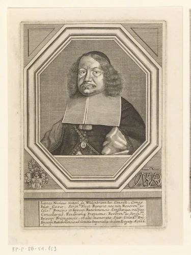 Portret van Johann Nikolaus Vetterl by Matthias van Sommer, print, 1666