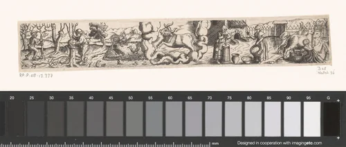 Stier (april) by Unknown, print, 1559-1596