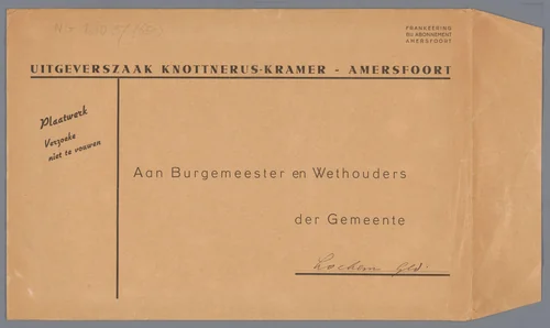 Oorkonde by Dirk Vels Heijn, print, 1938