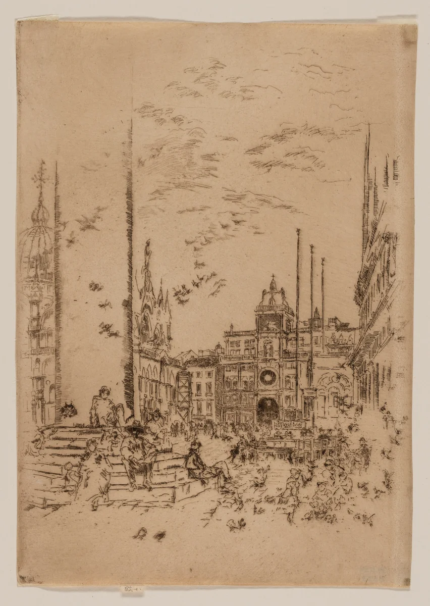 The Piazzetta by James McNeill Whistler, print, 1879-1880