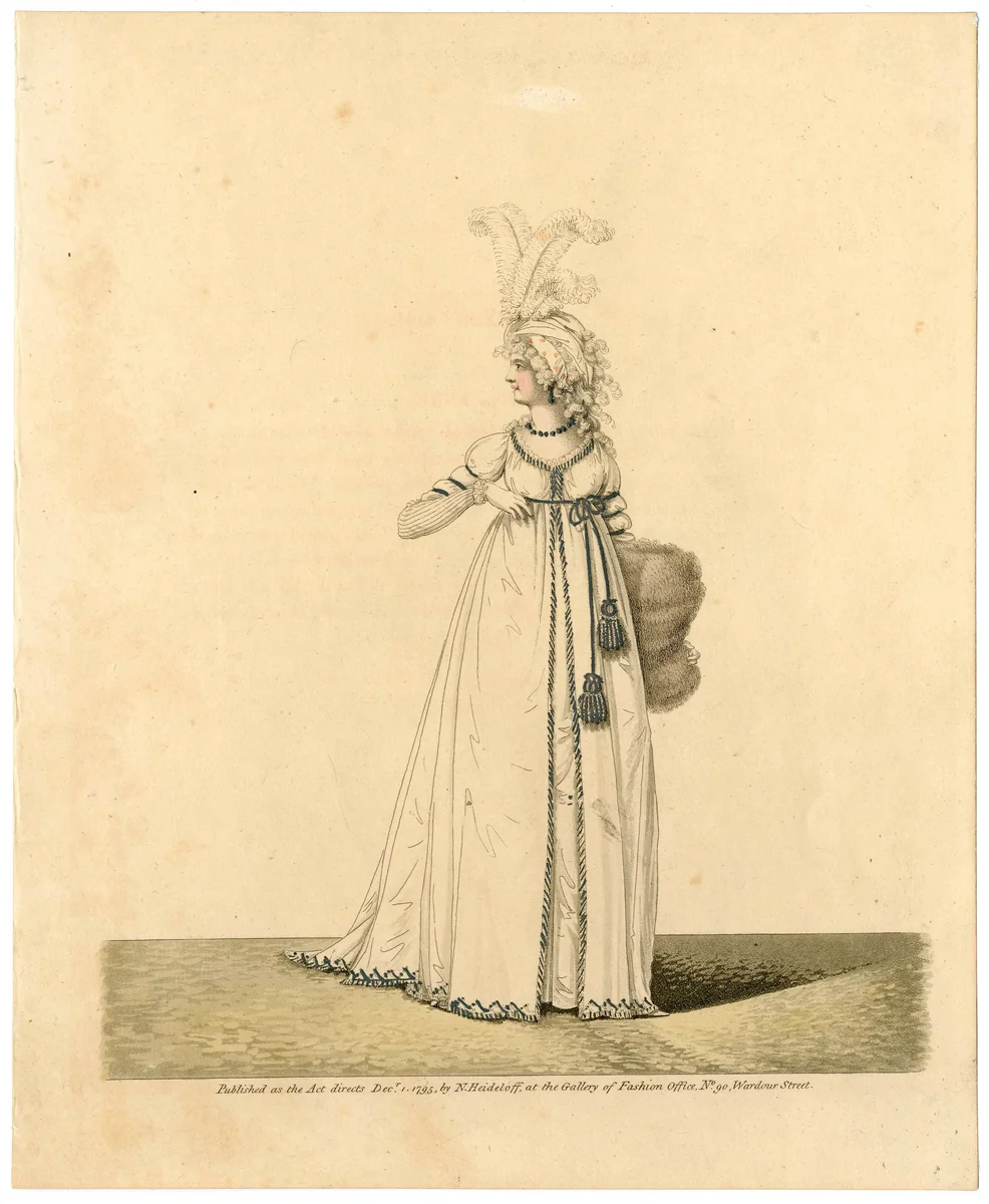 Fashion plate by Nicolaus Heideloff, artwork, 1795