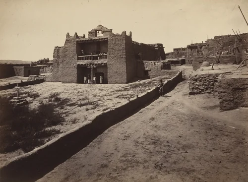 Old Mission Church, Zuni Pueblo, N.M. by Timothy O'Sullivan, photograph, 1871