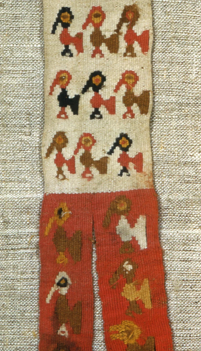 Fragment (Band) by Chimú, textile, 1250-1532