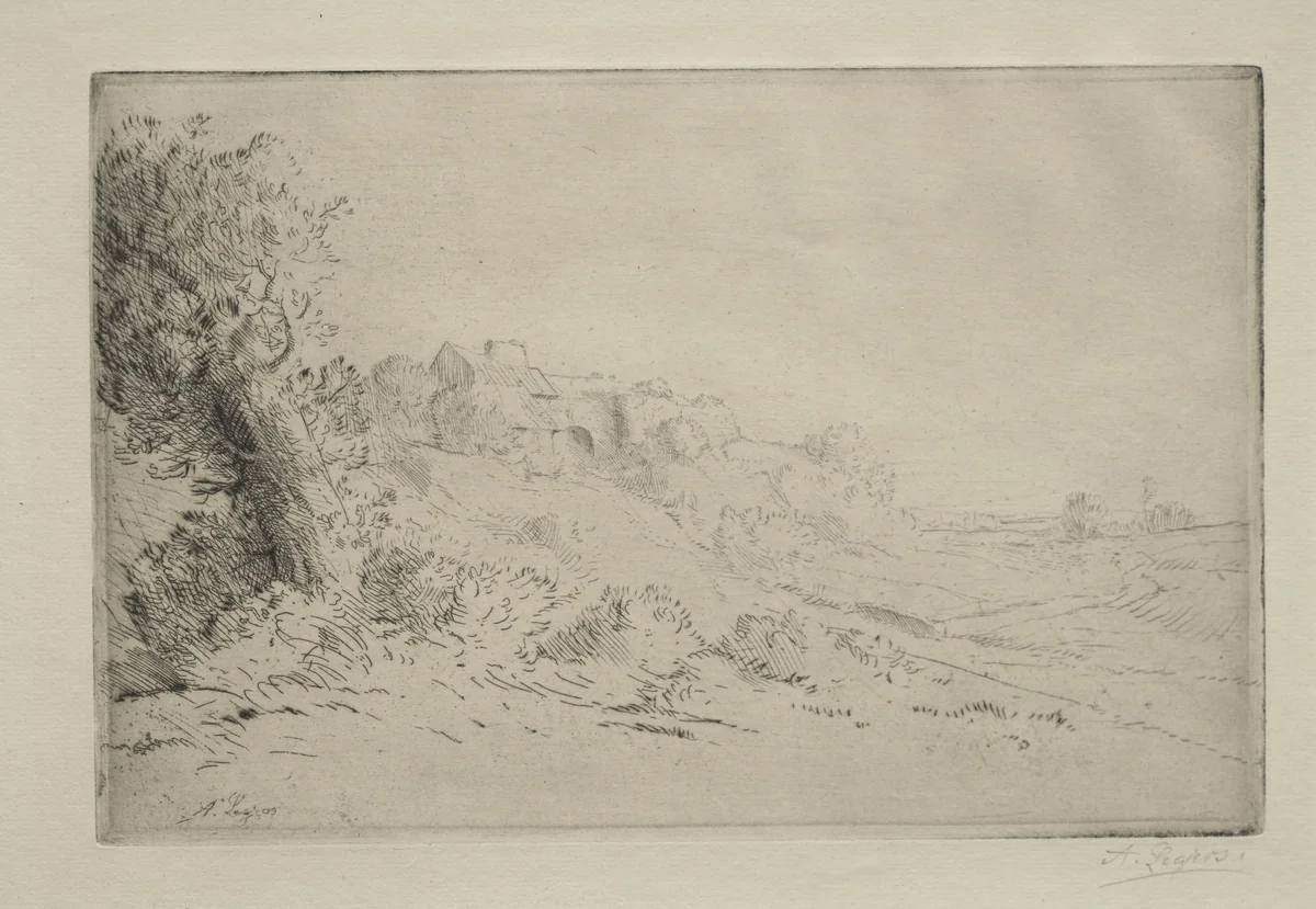 My Farm by Alphonse Legros, print, 1857-1911
