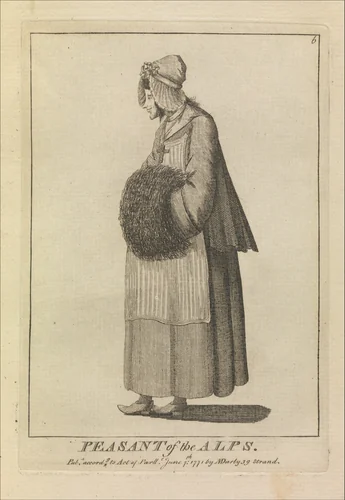 Peasant of the Alps by Henry William Bunbury, print, 1771