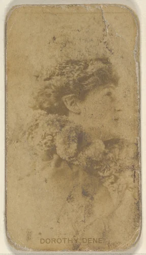 Dorothy Dene, from the Actors and Actresses series (N45, Type 8) for Virginia Brights Cigarettes by Allen & Ginter, photograph, 1885-1891