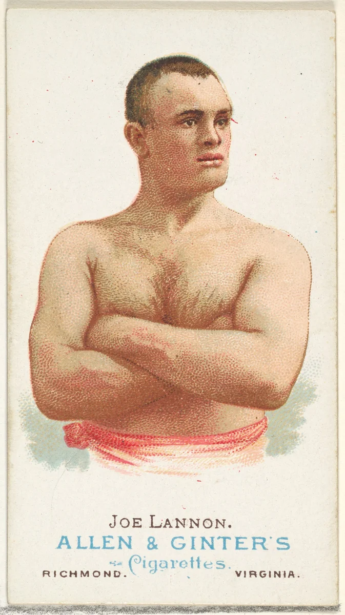 Joe Lannon, Pugilist, from World's Champions, Series 1 (N28) for Allen & Ginter Cigarettes by Allen & Ginter, print, 1887