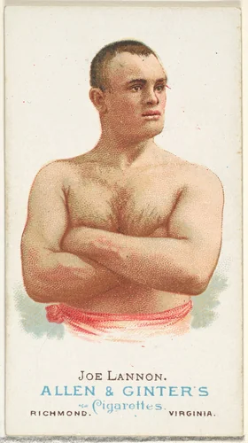 Joe Lannon, Pugilist, from World's Champions, Series 1 (N28) for Allen & Ginter Cigarettes by Allen & Ginter, print, 1887