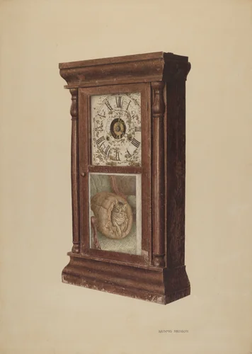 Shelf Clock by Raymond Neumann, index of american design, 1940