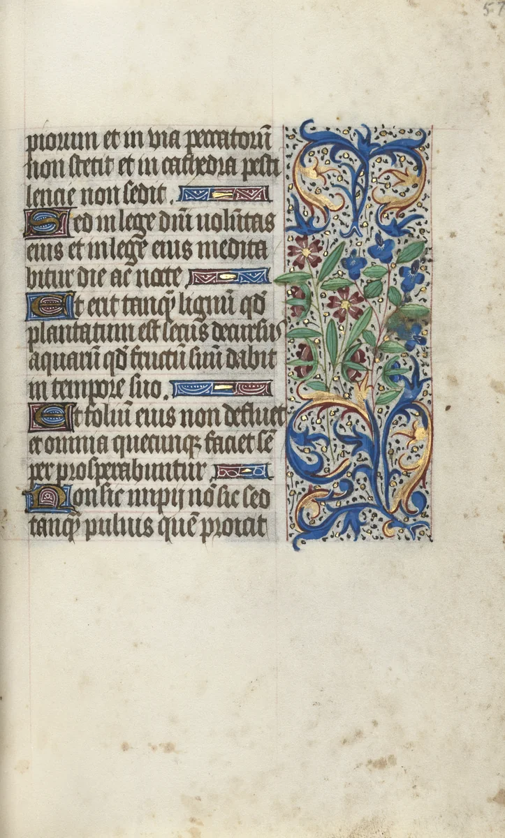 Book of Hours (Use of Rouen): fol. 57r by Master of the Geneva Latini, book, 1465-1475