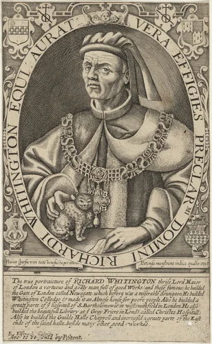 Sir Richard Whittington by Renold Elstrack, print, 1571-1625