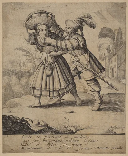 C'est le portrait de Guillery... by Abraham Bosse, print, 1602-1676