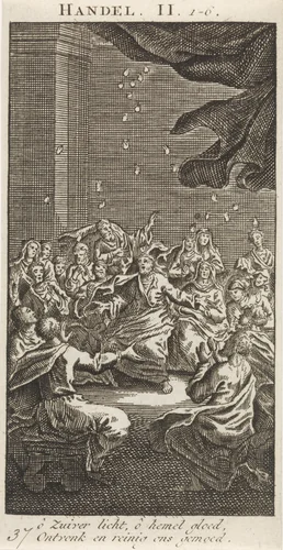 Uitstorting van de Heilige Geest by anonymous, print, 1712