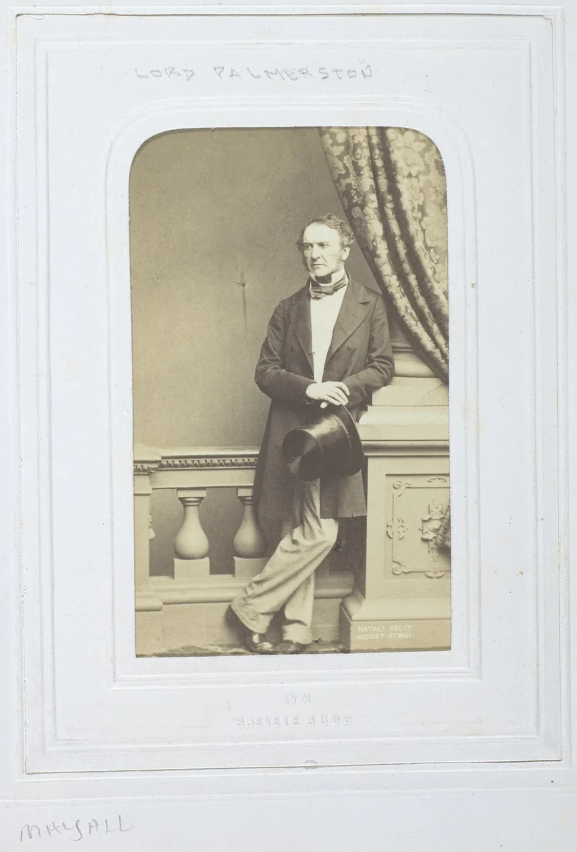 Lord Palmerston by John Jabez Edwin Mayall, photograph, 1861