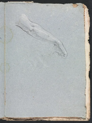 Verona Sketchbook: Right arm and hand (page 95) by Francesco Lorenzi, book, 1760