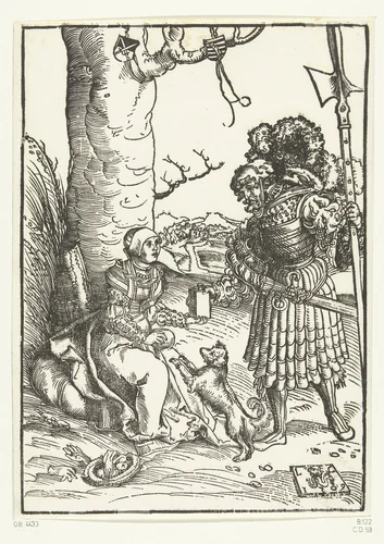 Abigaïl geeft David voedsel in de woestijn by Unknown, print, 1509