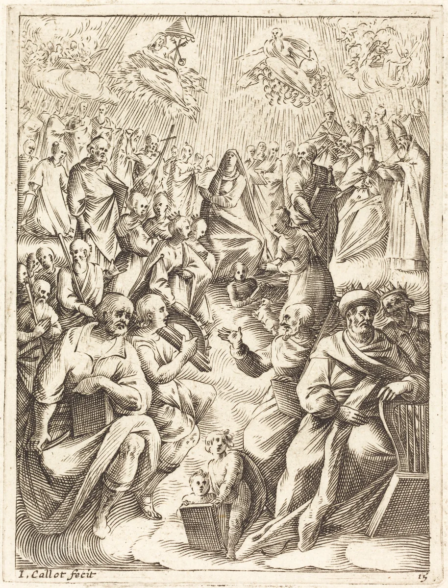 Paradise by Jacques Callot, print, 1608-1611