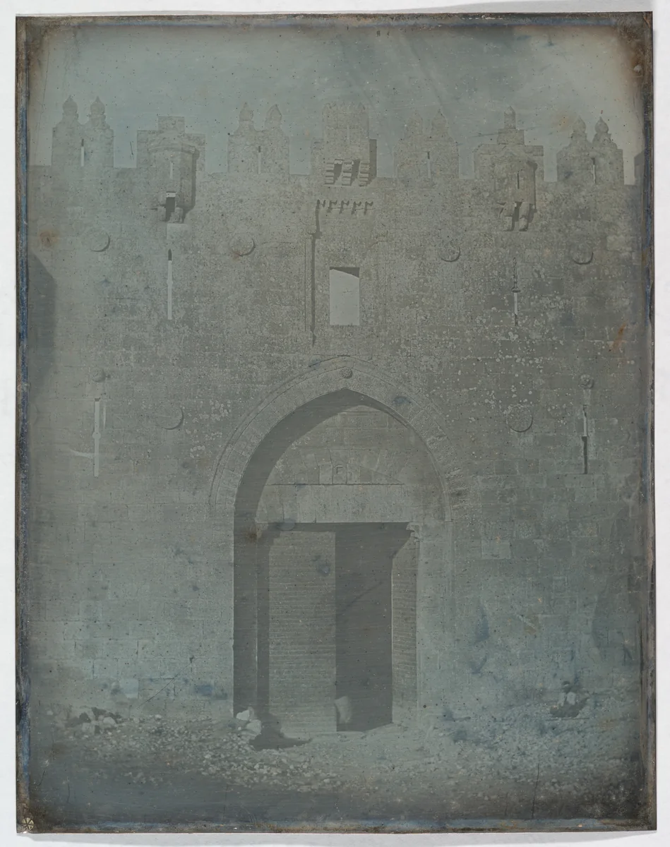 Damascus Gate, Jerusalem (208. Atlit. Syrie Chapelle. [sic]) by Joseph-Philibert Girault de Prangey, photograph, 1844