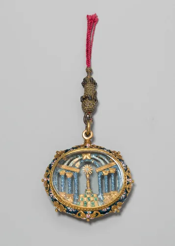 Pendant with the Holy Sacrament by Spanish, metalwork, 1650-1700