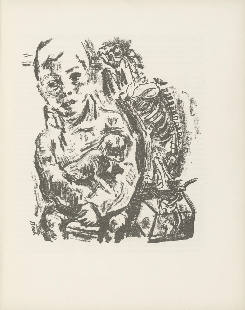 Untitled (plate, page 3) from the periodical Münchner Blätter für Dichtung und Graphik, vol. 1, no. 1 (January 1919) by René Beeh, periodical, 1919