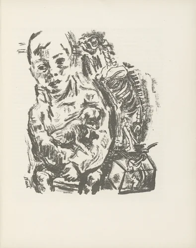 Untitled (plate, page 3) from the periodical Münchner Blätter für Dichtung und Graphik, vol. 1, no. 1 (January 1919) by René Beeh, periodical, 1919