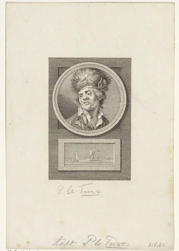 Portret van Pierre le Turcq by Reinier Vinkeles, print, 1783-1795