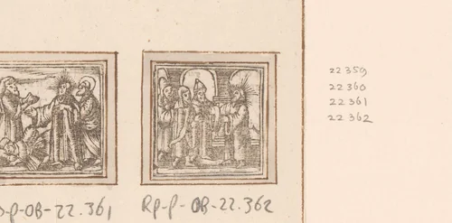 Christus en Farizeeërs by anonymous, print, 1590