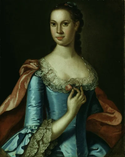Mrs. William Carmichael by John Hesselius, painting, 1764-1778