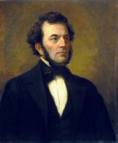 Dr. James Hall by Daniel Huntington, painting, 1857